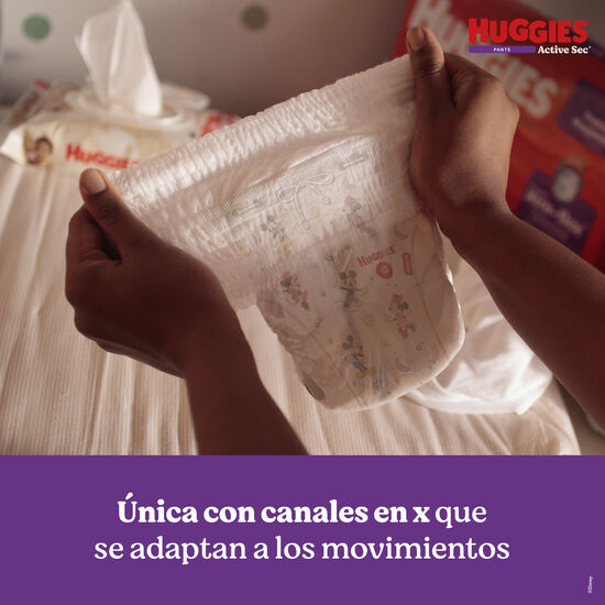 Pantaloncitos Huggies Active Sec Etapa 4/XG 25 uds
